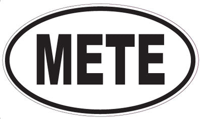 METE - Oval Sticker