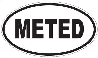 METED - Oval Magnet