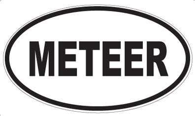 METEER - Oval Magnet