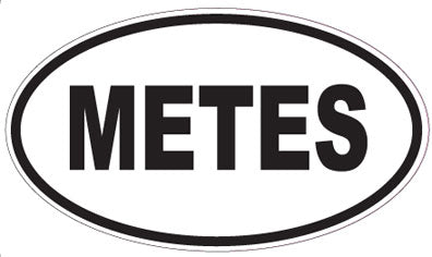 METES - Oval Magnet