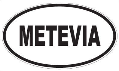 METEVIA - Oval Sticker