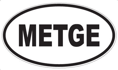 METGE - Oval Magnet