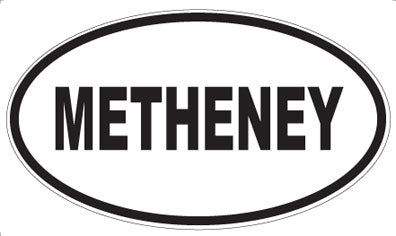 METHENEY - Oval Sticker