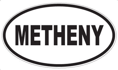 METHENY - Oval Sticker