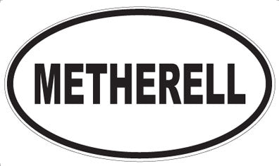 METHERELL - Oval Sticker