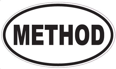 METHOD - Oval Sticker
