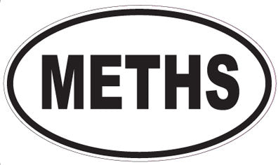 METHS - Oval Sticker