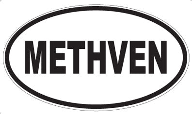 METHVEN - Oval Sticker