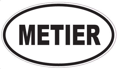 METIER - Oval Sticker