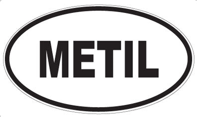 METIL - Oval Sticker