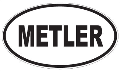 METLER - Oval Sticker