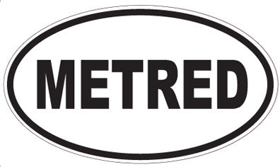 METRED - Oval Sticker