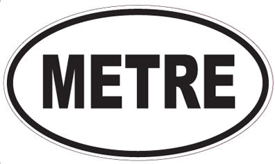 METRE - Oval Magnet