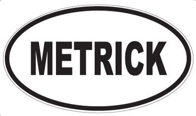METRICK - Oval Magnet