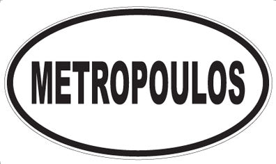 METROPOULOS - Oval Magnet
