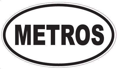 METROS - Oval Sticker