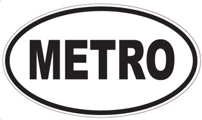 METRO - Oval Magnet