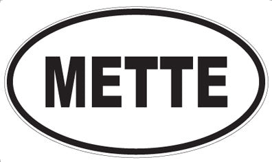 METTE - Oval Magnet