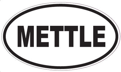 METTLE - Oval Sticker