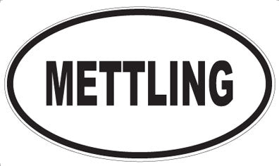 METTLING - Oval Sticker