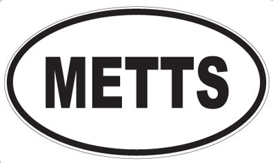 METTS - Oval Magnet