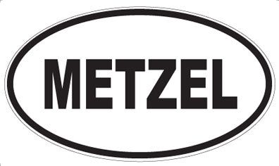 METZEL - Oval Magnet