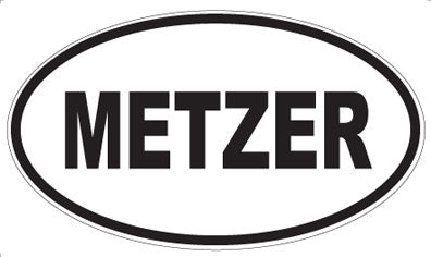 METZER - Oval Magnet