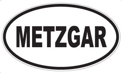 METZGAR - Oval Sticker