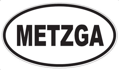 METZGA - Oval Magnet