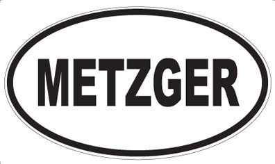 METZGER - Oval Sticker