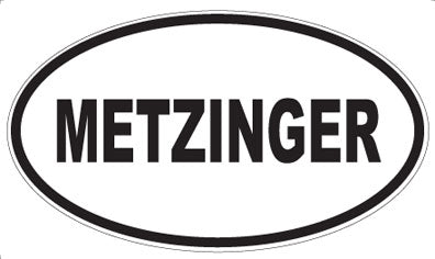 METZINGER - Oval Sticker
