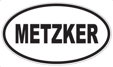 METZKER - Oval Sticker