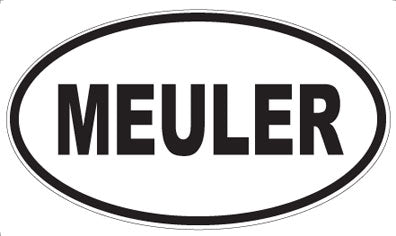 MEULER - Oval Sticker