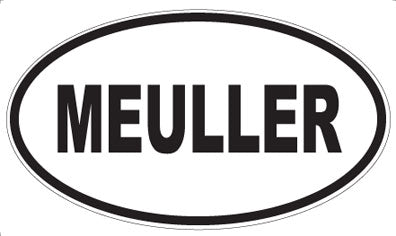 MEULLER - Oval Sticker
