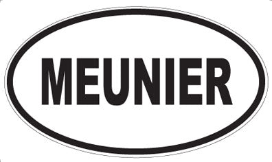 MEUNIER - Oval Sticker