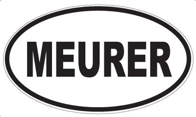 MEURER - Oval Sticker