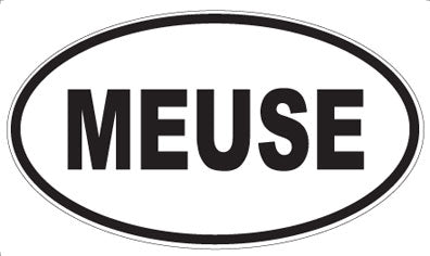 MEUSE - Oval Sticker