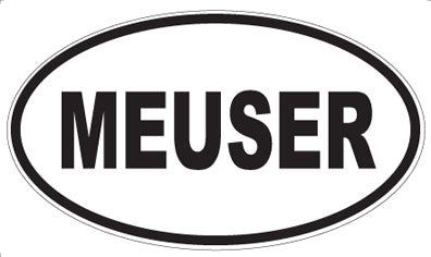 MEUSER - Oval Sticker