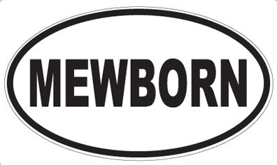 MEWBORN - Oval Sticker