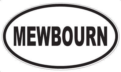MEWBOURN - Oval Sticker