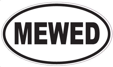 MEWED - Oval Magnet