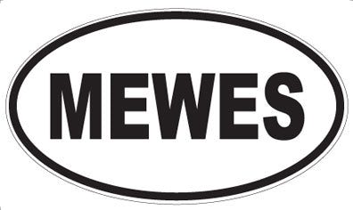 MEWES - Oval Sticker