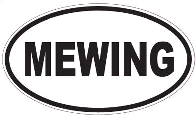 MEWING - Oval Sticker