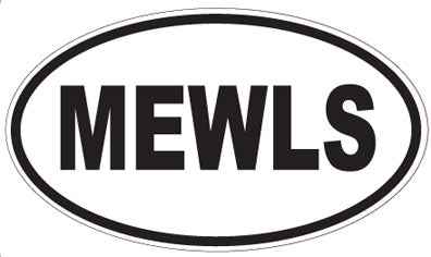 MEWLS - Oval Magnet