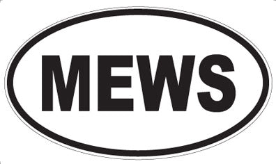 MEWS - Oval Sticker