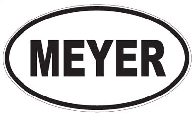 MEYER - Oval Sticker
