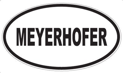 MEYERHOFER - Oval Sticker
