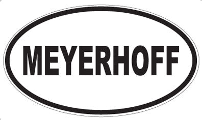 MEYERHOFF - Oval Sticker