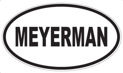 MEYERMAN - Oval Magnet