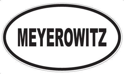 MEYEROWITZ - Oval Magnet